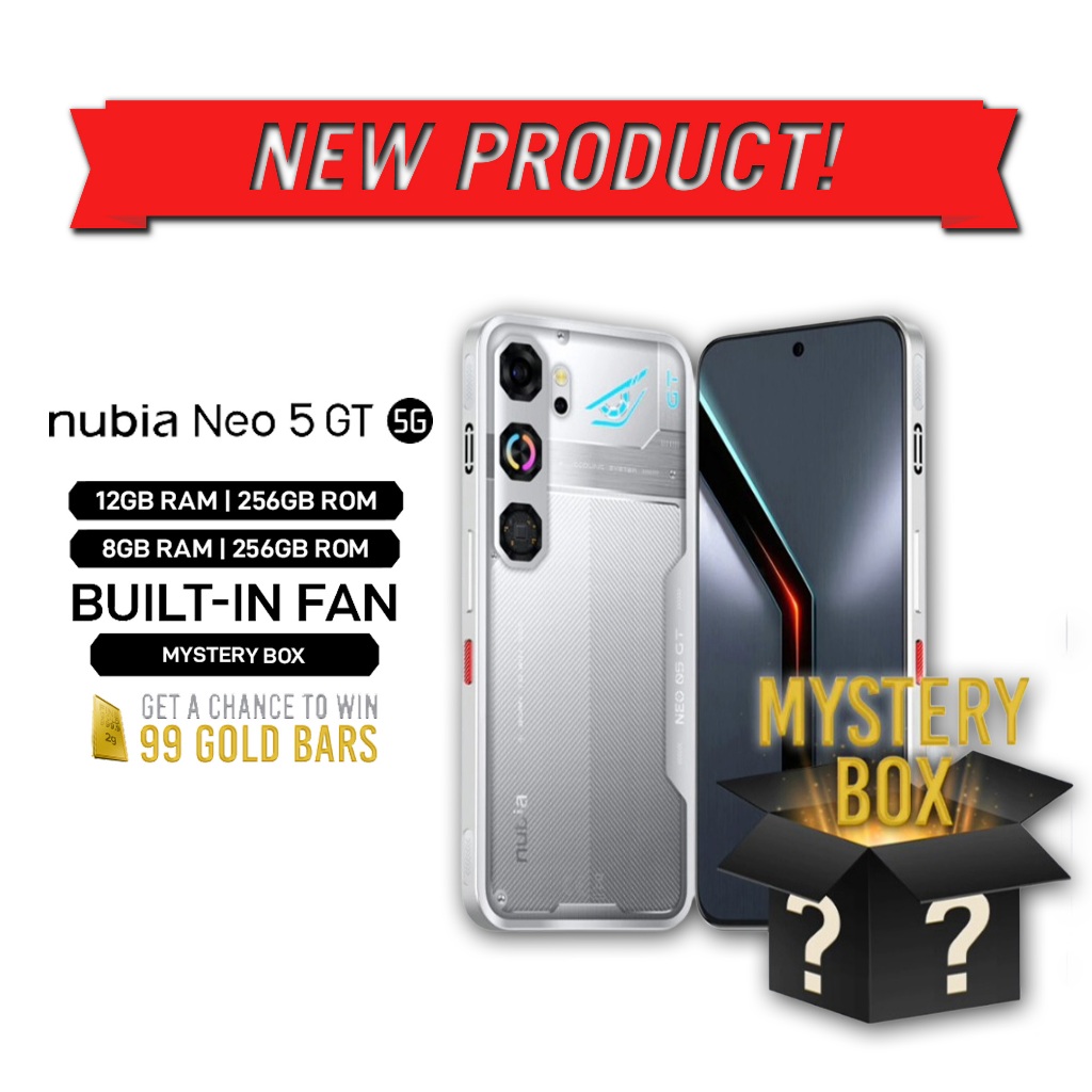 ZTE Nubia Neo 3 GT 5G 8/256GB | Nubia Neo 3 5G 8/256GB Garansi Resmi Not GT 30