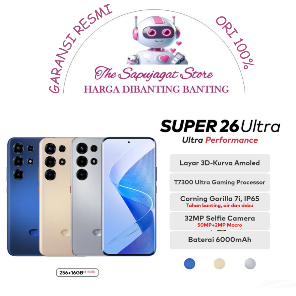Itel S26 Ultra 8/128 8/256 New Garansi Resmi Promo Bandung