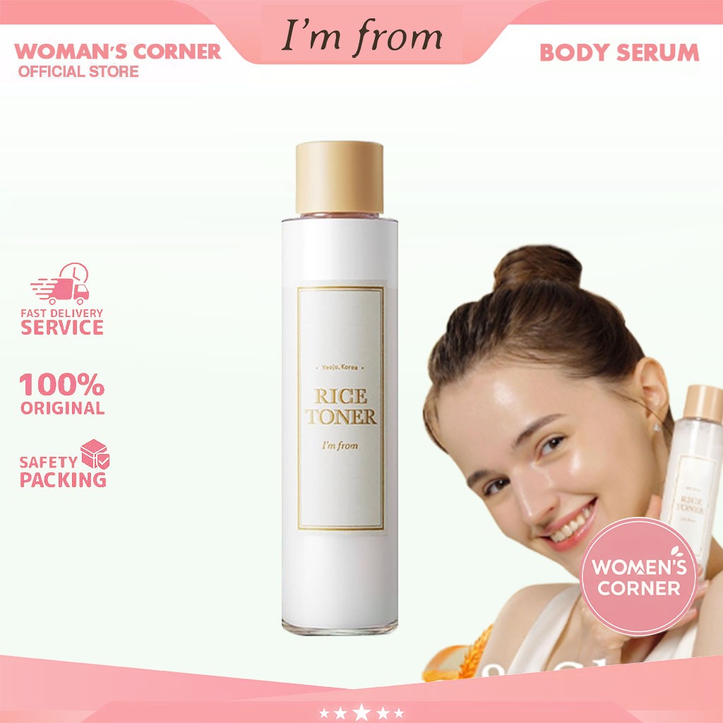 I’m From Rice Toner 150ml / Toner Pencerah & Melembapkan /Regulates Skin'S Water-Oil Balance