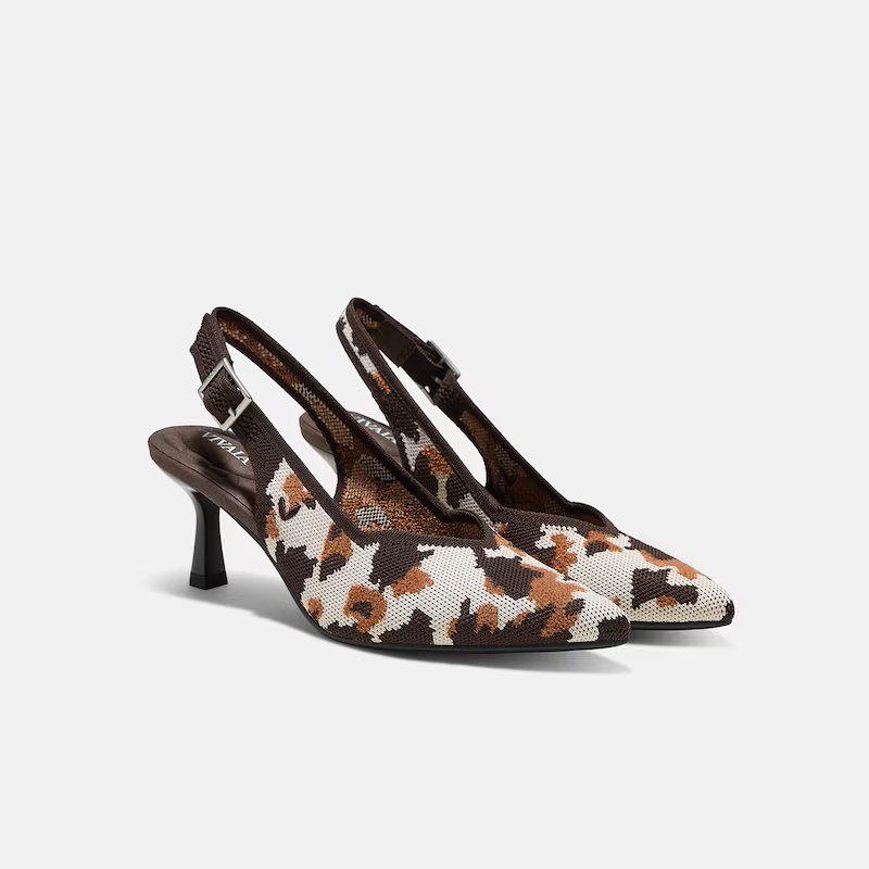 Jual VIVAIA Sepatu Wanita Pointed-Toe Slingback Heels (Addison) - Wildweave | Shopee Indonesia