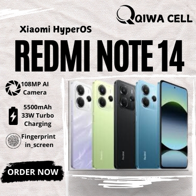 XIAOMI REDMI NOTE 14 8GB/128GB, 8GB/256GB GARANSI RESMI 100% ORIGINAL