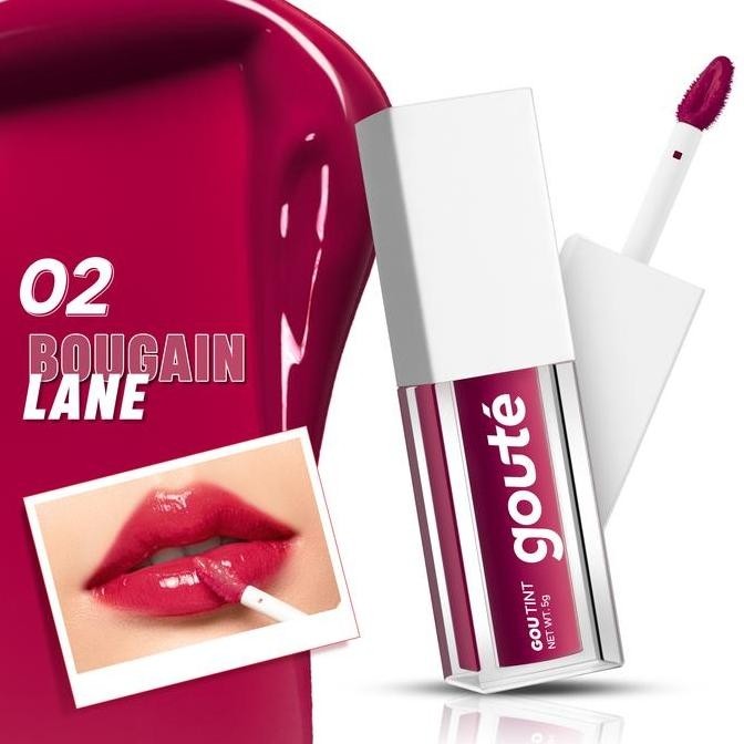 Lovely- Goute Moisturizing Lip Tint | Long Lasting Upto 12H | Goutint Lhtweht | Ringan Tidak Lengket