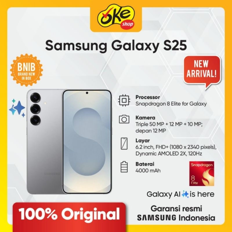 Samsung Galaxy S25 5G - Garansi Resmi Indonesia