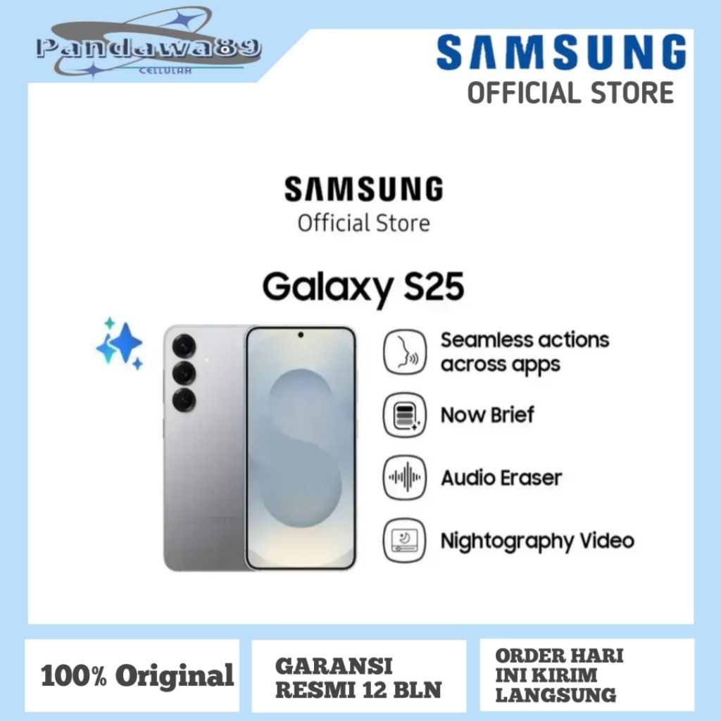 Samsung Galaxy S25 12/512GB Garansi Resmi