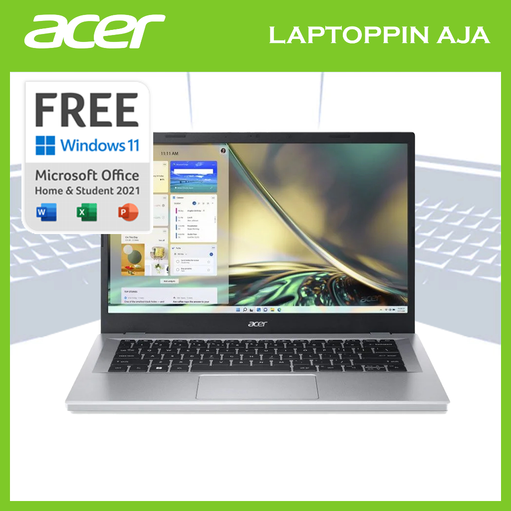 ACER ASPIRE 3 SLIM A314 RYZEN 3 7320U MEMORI 8 GB SSD 512 GB WIN 11 + OHS