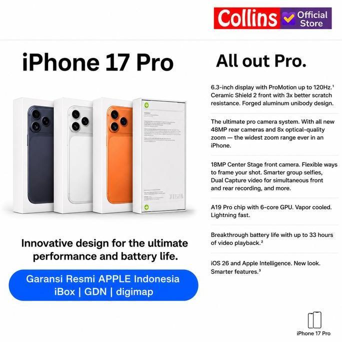 febritunggal444 - apple iphone 17 pro 256gb 512gb 1tb a19 pro 6.3" oled 120hz resmi ibox gdn digimap