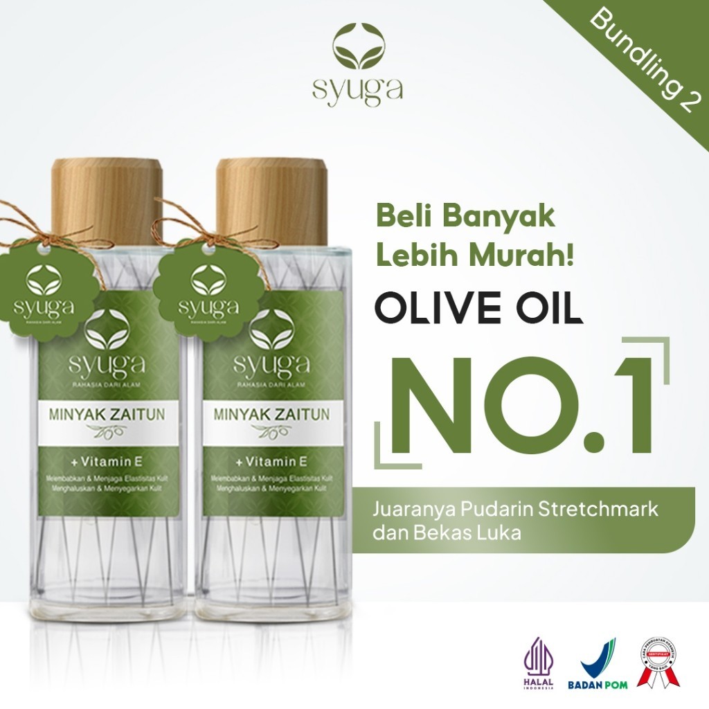 Syuga COMBO 2 Minyak Zaitun BPOM 250 ML