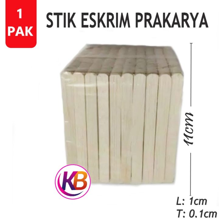 ( 500 PCS ) Stik Stick Es Krim Kayu - Stik Prakarya Isi 1 Pak - Stik Kreasi Prakarya dan Kerajinan - Keep Blessing | Lazada Indonesia