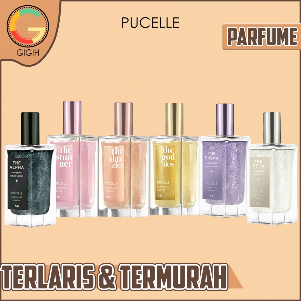 PUCELLE EAU DE LUXE PERFUME 50ML SERIES ( DAZZLER / GODDESS / STUNNER / ALPHA / BETA / SIGMA)