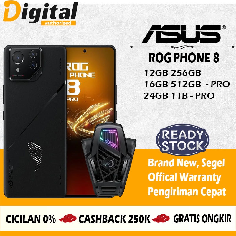 Jual Asus ROG Phone 8 Pro | 12GB-256GB | 16GB - 512GB | 24GB - 1TB Resmi | Shopee Indonesia