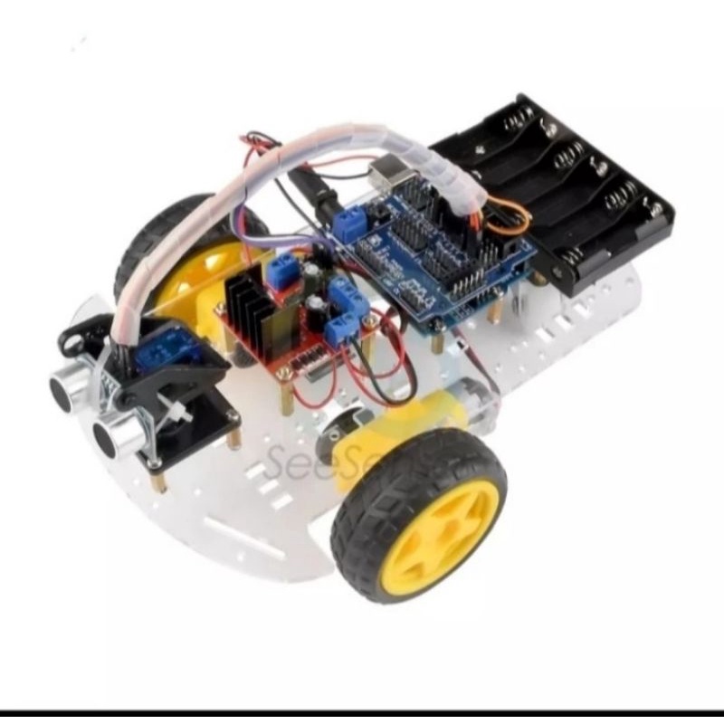 robot halang rintang arduino obstacle avoidance smart car 2 wd