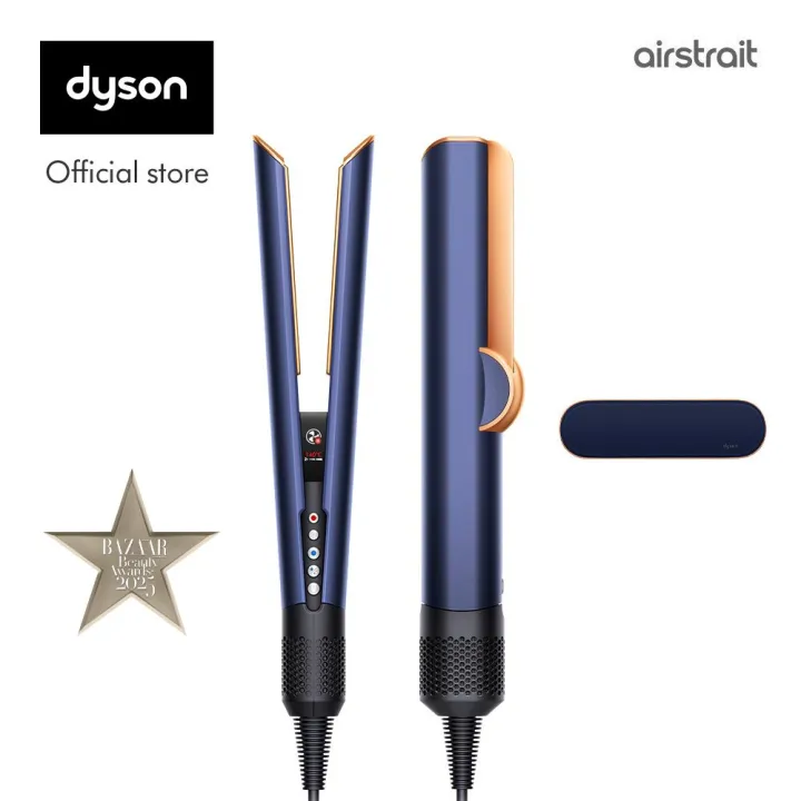 Dyson Airstrait ™ straightener HT01 (Prussian Blue/Rich Copper) - Meluruskan rambut dari basah ke kering | Tidak merusak rambut dengan panas | Styling lebih cepat | Lazada Indonesia