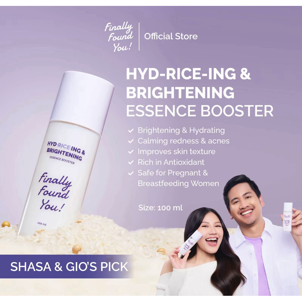 Finally Found You! HYDRICEING & BRIGHTENING Essence Booster - Serum Infused Toner Untuk Semua Jenis Kulit 100mL