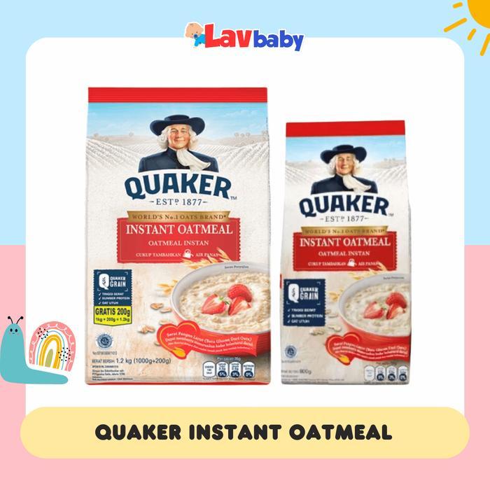 Shop - Se - Quaker Oats Instant Oatmeal Instant Meal Oat Meal 1200 1.2Kg 800Gr