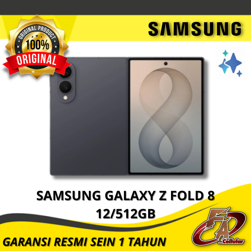 Samsung Galaxy Z Fold 8 5G 12/512GB - Garansi Resmi Samsung Indonesia