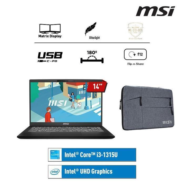 [SPESIAL PROMO] MSI MODERN 14 I3 1315U 8GB 512GB 14.0FHD BLIT IPS 2Y W11