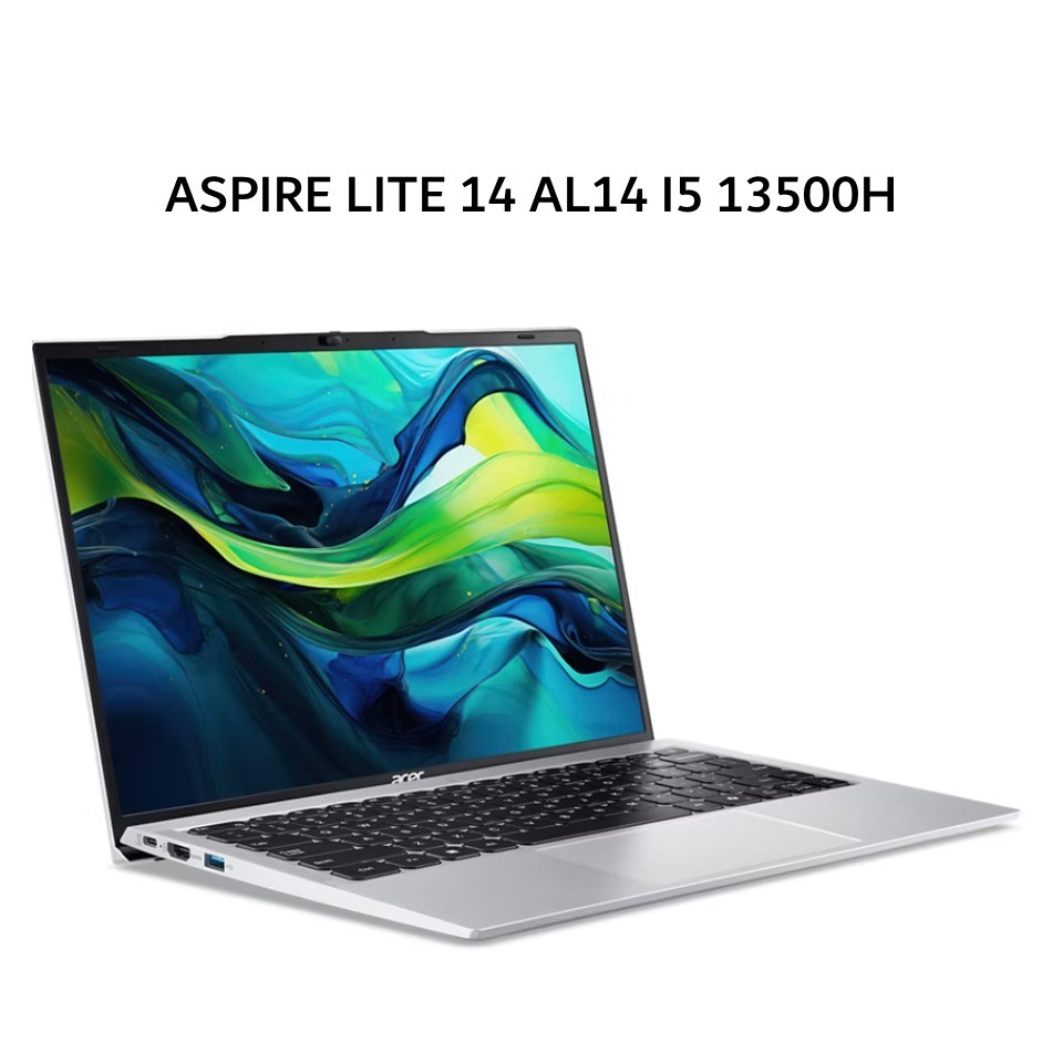 LAPTOP ACER ASPIRE LITE 14 AL14 I5 13500H RAM 16GB SSD 512GB W11+OHS LAYAR 14.0WUXGA IPS