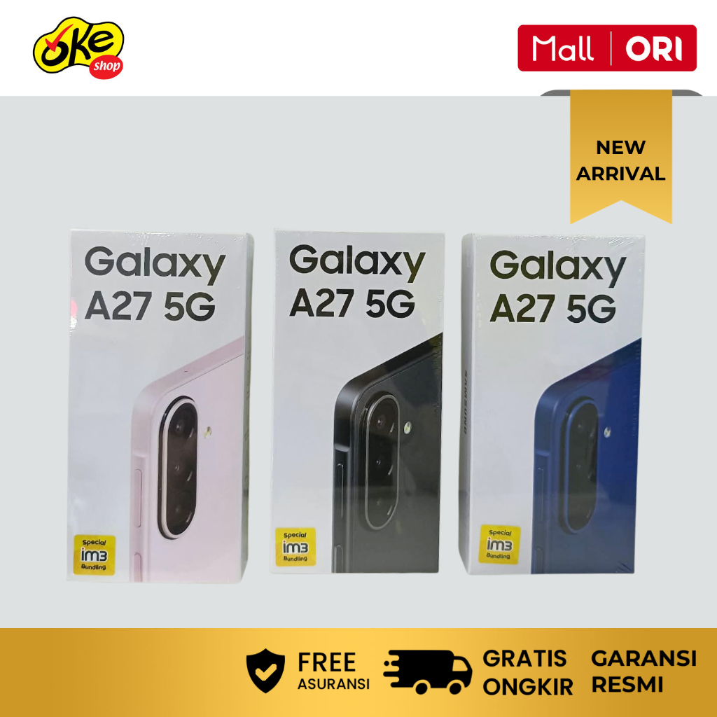 Samsung Galaxy A27 5G 8/256GB | Hp AI | IP64 | 5000 mAh | Garansi Resmi