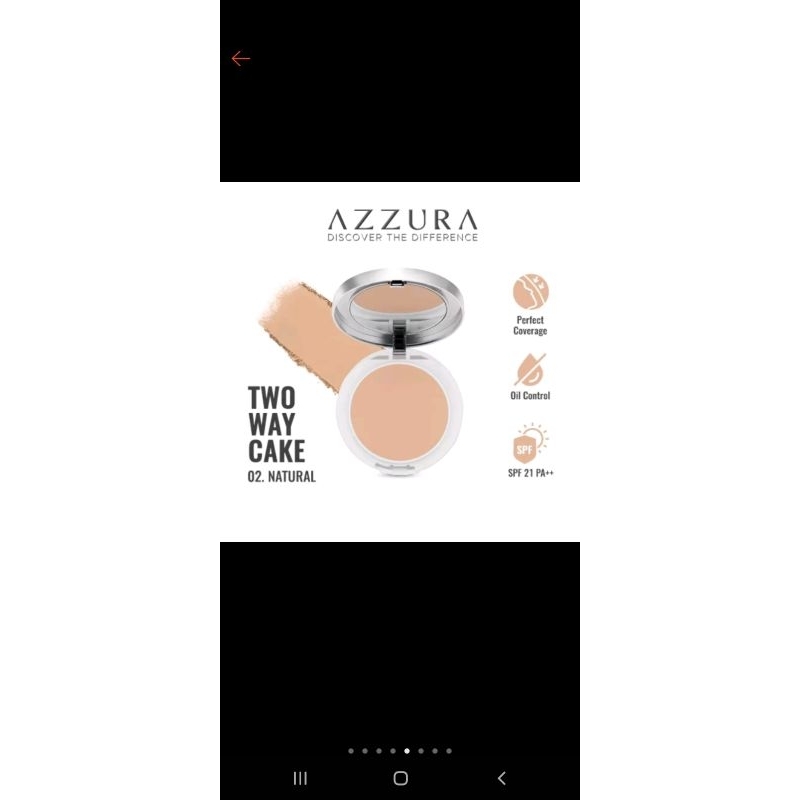 AZZURA TWO WAY CAKE All day matte finish