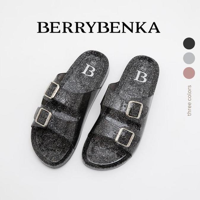 nevada_jars - berrybenka - sandal wanita sofia melda jelly sandal sendal round toe open toe tanpa hak karet