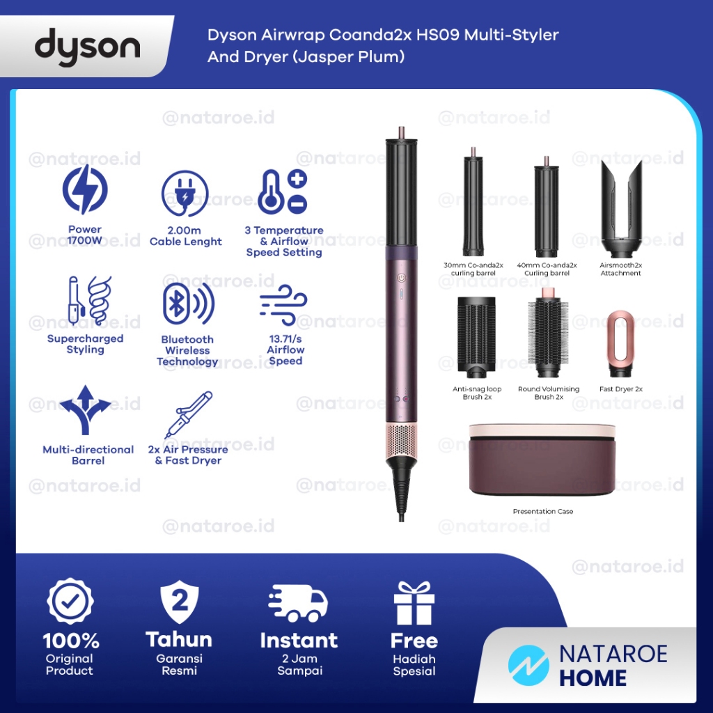 Dyson Airwrap Coanda2x HS09 Multi-styler and dryer (Jasper Plum)