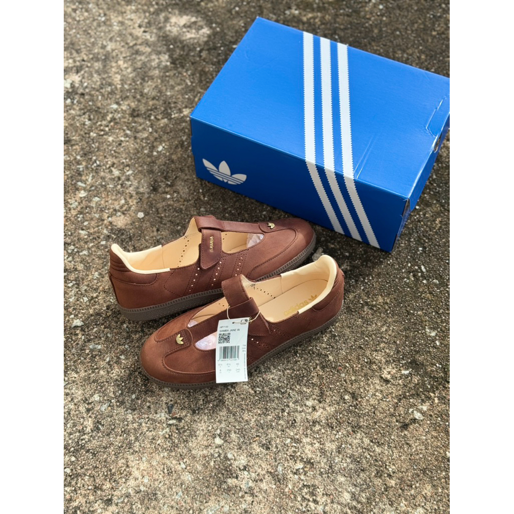 ADIDAS SAMBA JANE LEATHER DARK BROWN WMNS ORIGINAL