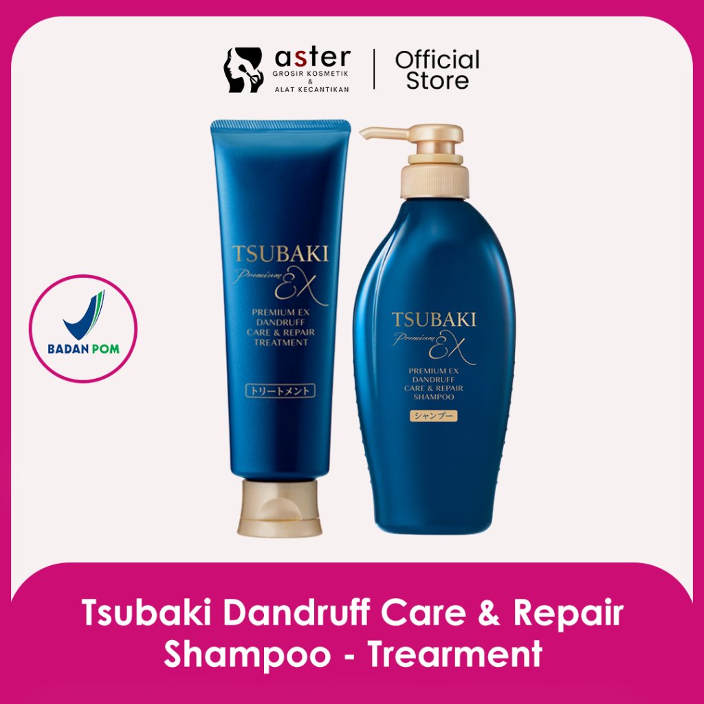 Aster Kosmetik - Tsubaki Dandruff Care & Repair - Shampoo - Trearment