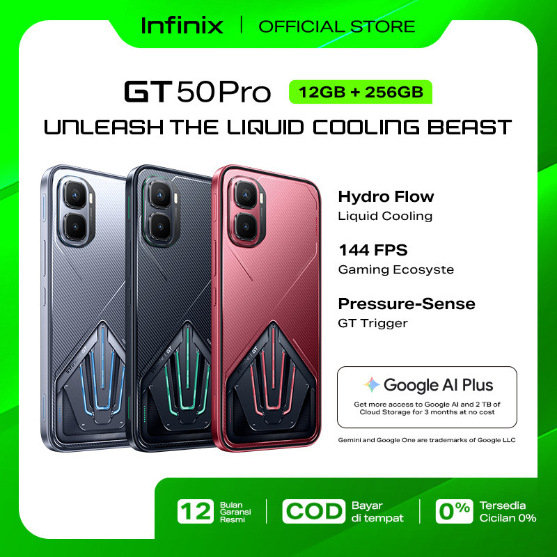 Infinix GT 50 Pro 12/256GB Special Box - Up to 24GB Extended RAM - Dimensity 8400 Ultimate - 6.78" Amoled 1.5KHz - 50MP - 6500 mAh - NFC