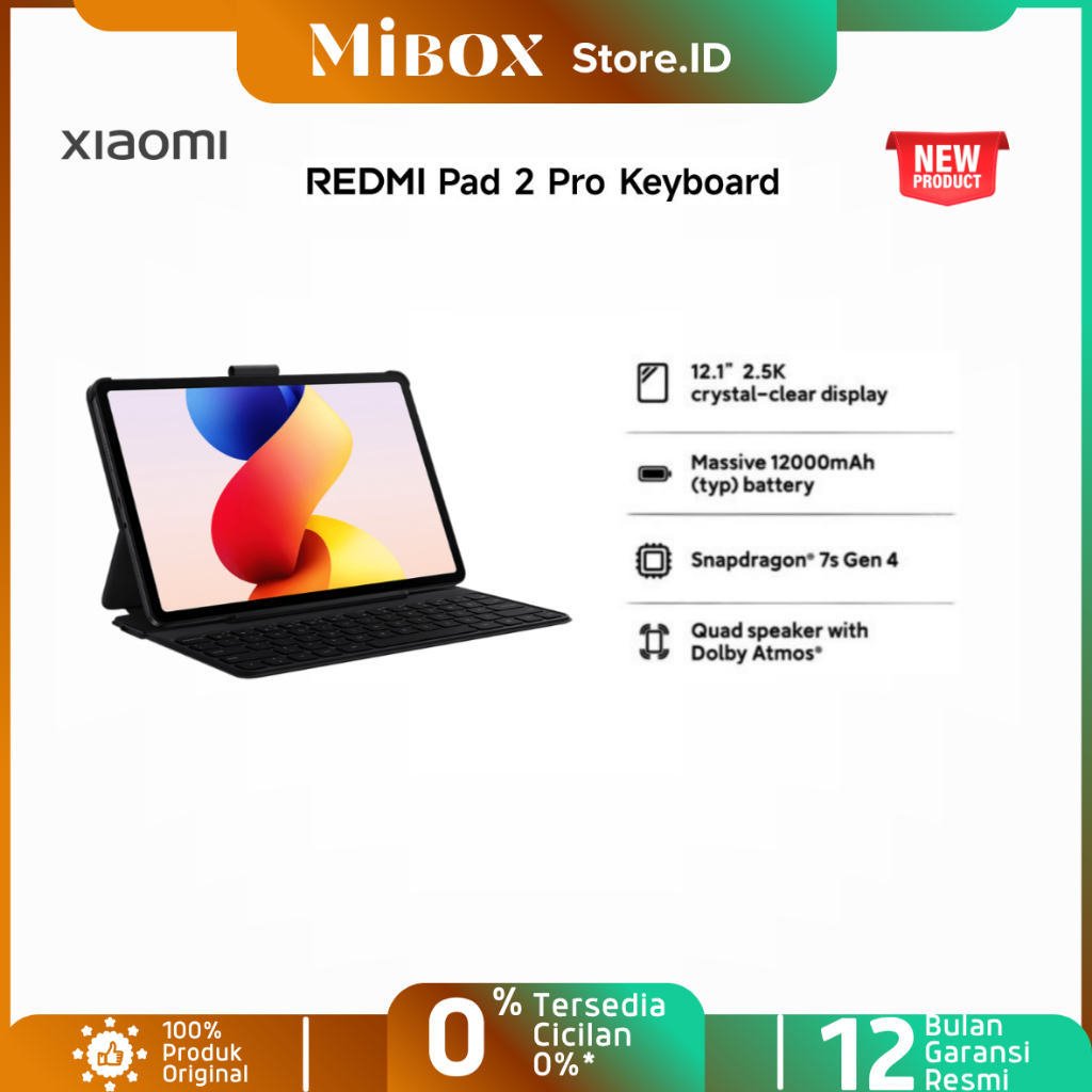 NEW! Redmi pad 2 pro | Snapdragon 7s Gen,12.1 inches,8 MP,  Android 15 12000 mAh