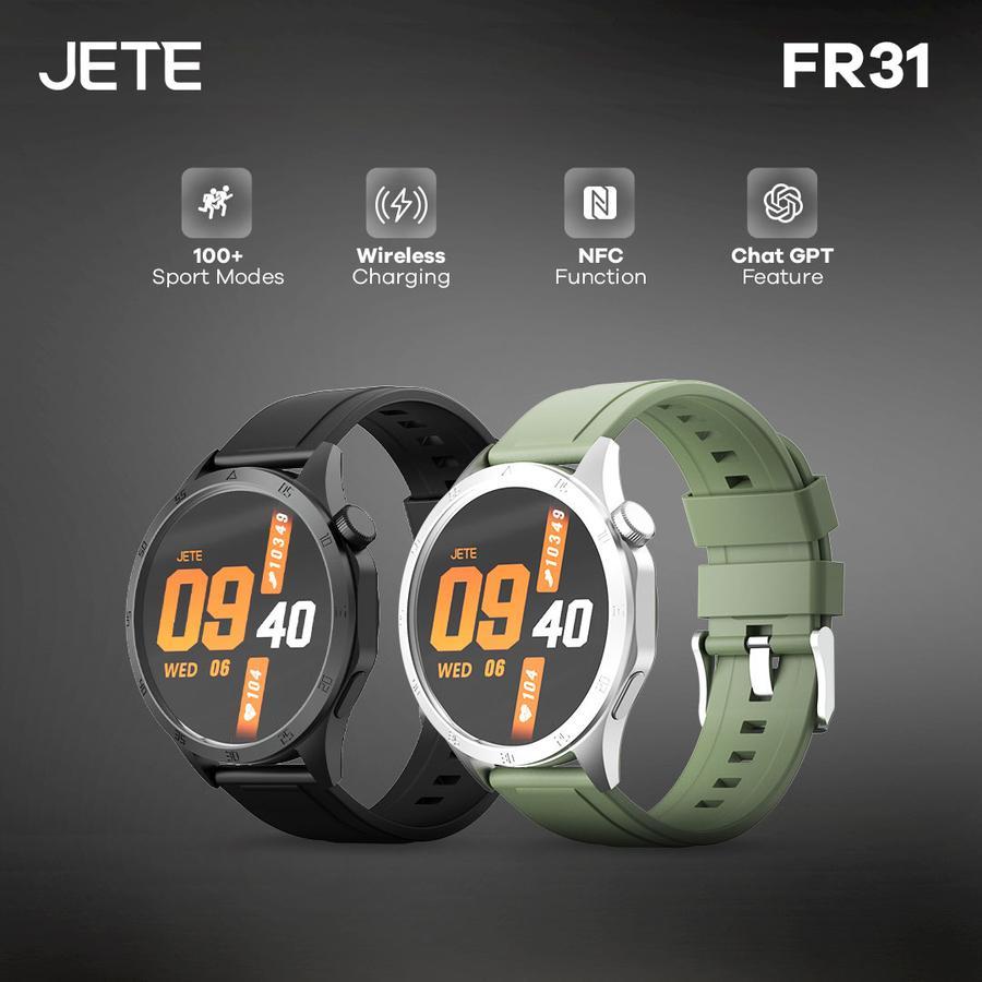 JETE FR31 Smartwatch Olahraga Lari 1,43Inch dengan ChatGPT dan NFC Function 100+ Sports Mode