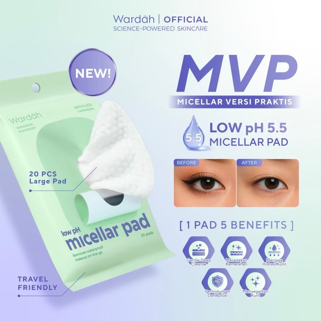 WARDAH LOW PH MICELLAR PAD / WARDAH LOW PH CLEANSING PAD / WARDAH MICELLAR WATER / WARDAH CLEANSING TISSUE / WARDAH MICELLAR TISSUE / WARDAH LOW PH CLEANSING TISSUE