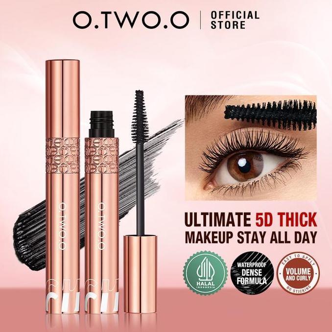 SUPER DEAL - TOKO O.TWO.O Ultimate 5D Thick Mascara Waterproof Black Tahan Anti Air