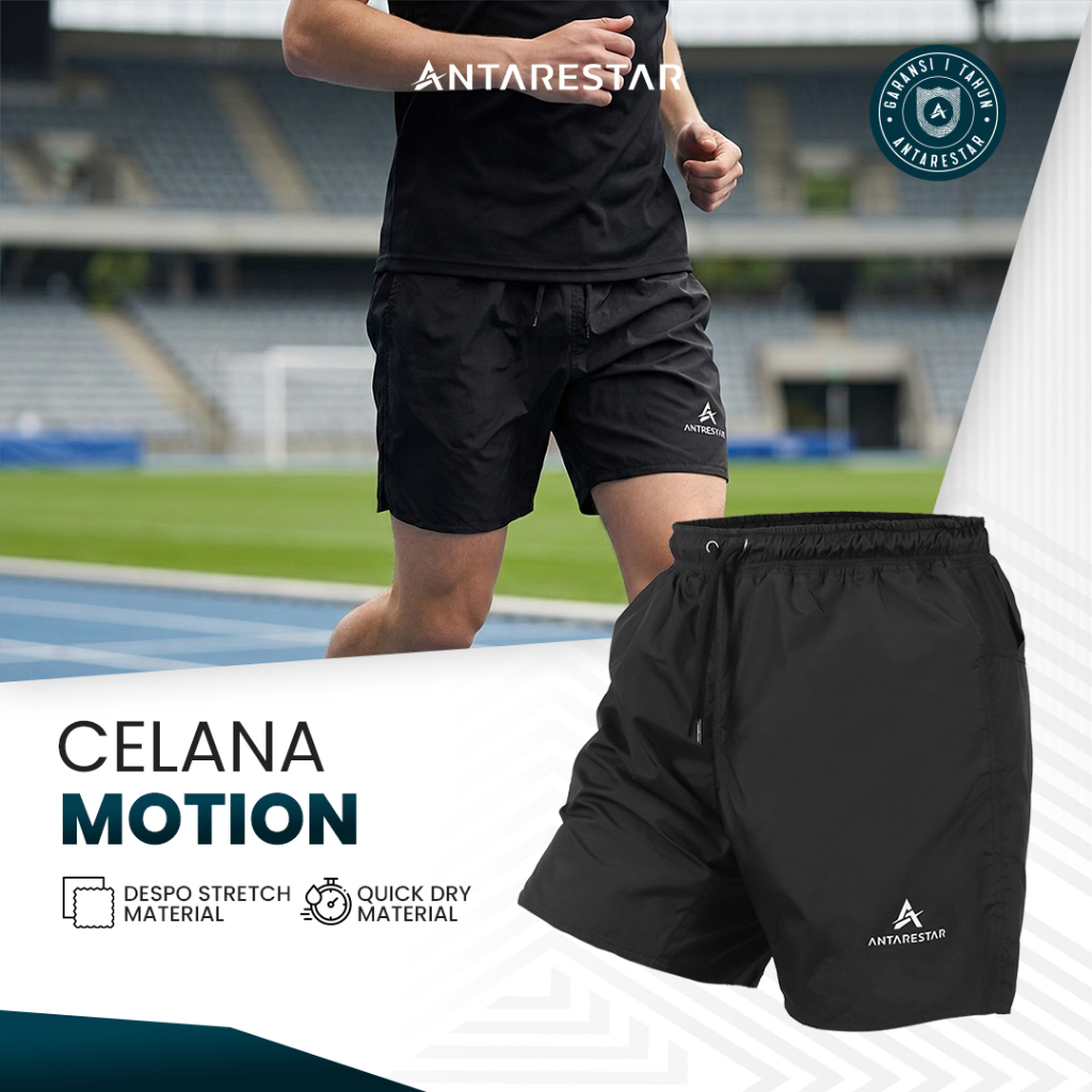 ANTARESTAR Official - Celana Olahraga Motion Basic Short Dry Fit Lari Running Gym