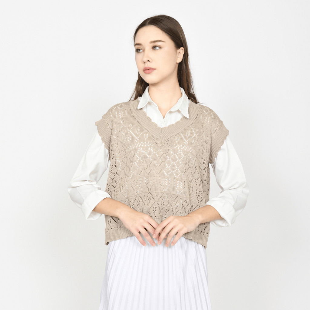 Jual Milkan.id Kaia Vest Rajut Premium | Shopee Indonesia