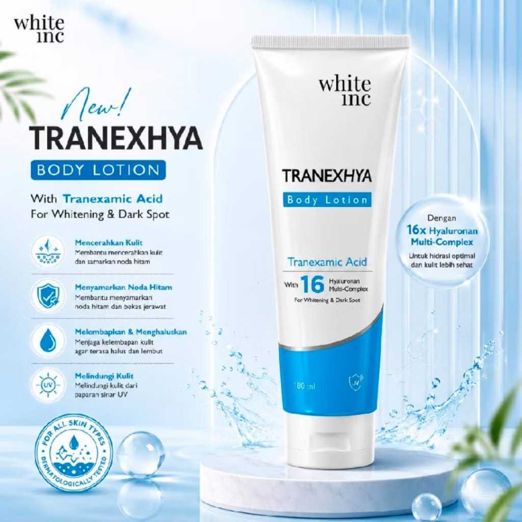 [[ NEW TUBE BIRU ]] WHITE INC TRANEXHYA BODY LOTION TRANEXAMIC ACID 180ML TUBE BIRU
