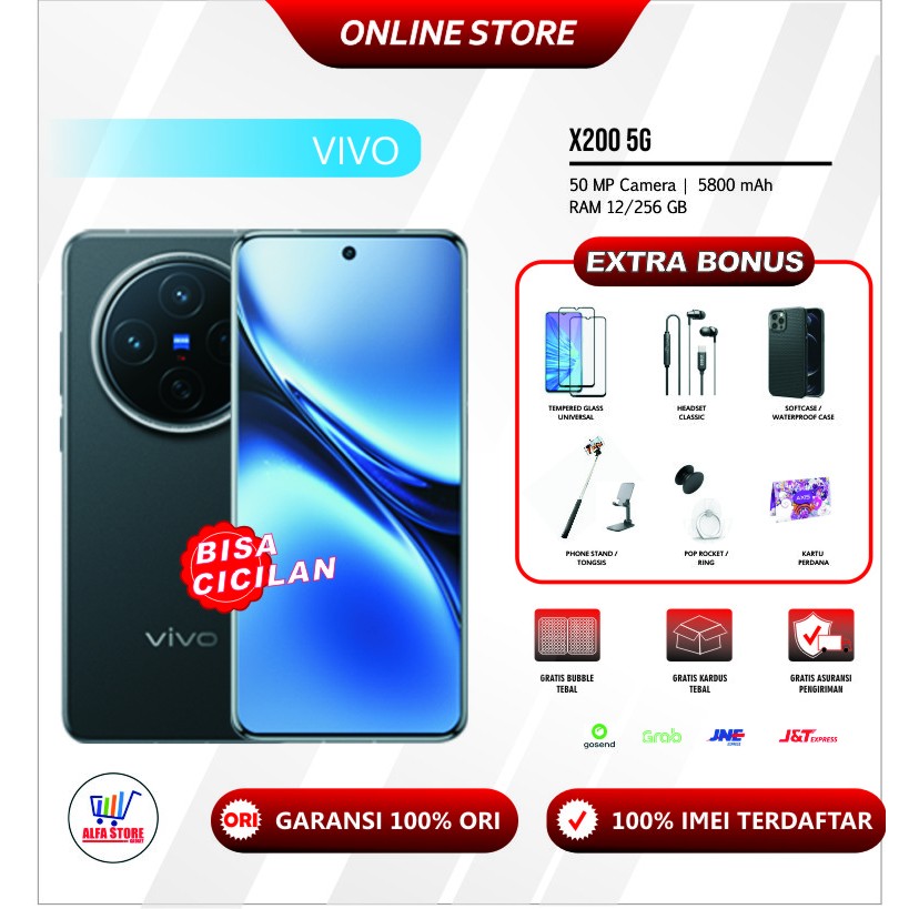 Vivo X200 5G RAM 12/256GB Garansi Resmi