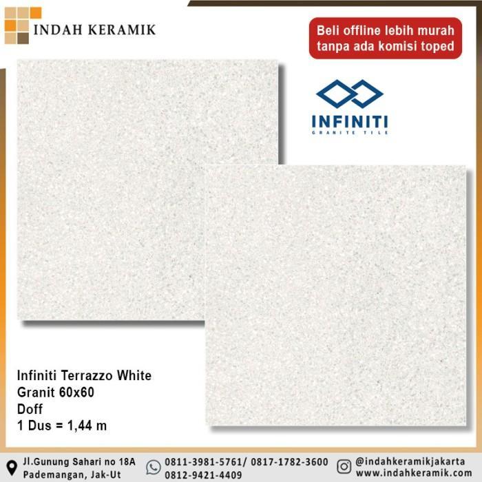 Granite Tile Infiniti Terrazzo White 60x60