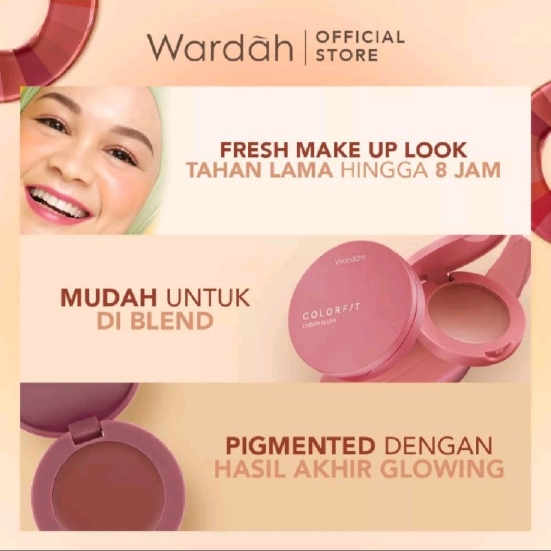 Jual NEW! WARDAH COLORFIT CREAM BLUSH/ Ready Shade Best 02 Merry Mauve | Shopee Indonesia