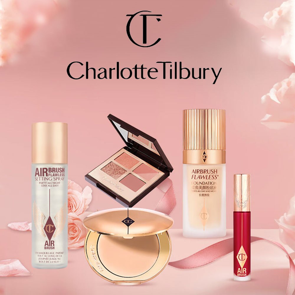 Charlotte Tilbury Airbrush Flawless Foundation 30ml/1 Neutral/2 Neutral/Airbrush Flawless Foundation Charlotte Tilbury Airbrush Flawless Setting Spray 100ml