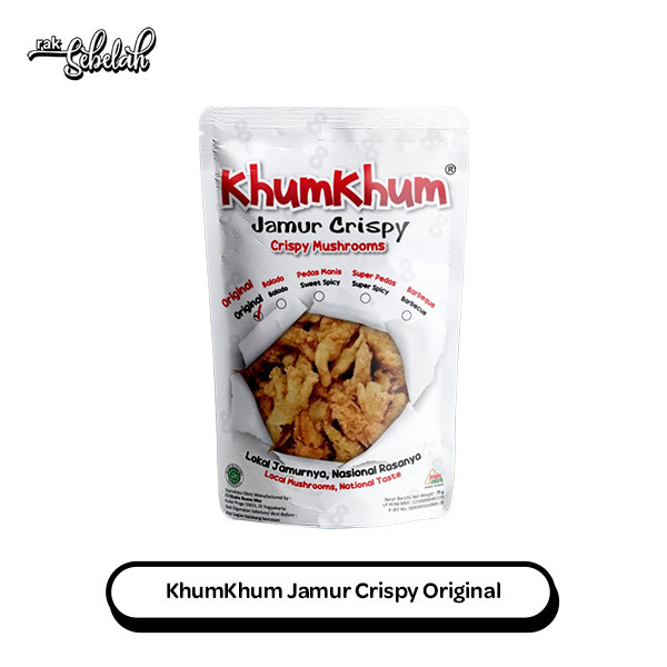 Jual Khumkhum Crispy Mushroom 60gr - Jamur Krispi Kering Aneka Rasa | Shopee Indonesia