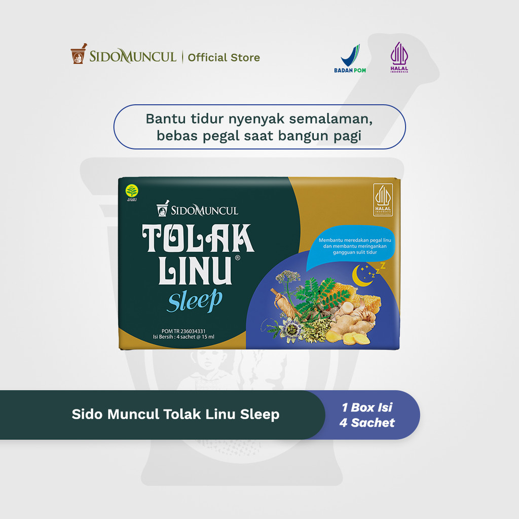 Jual [NEW] Tolak Linu Sleep 1 Box Isi 4 Sachet - Bantu Tidur Nyenyak Semalaman, Bebas Pegal Saat Bangun Pagi | Shopee Indonesia