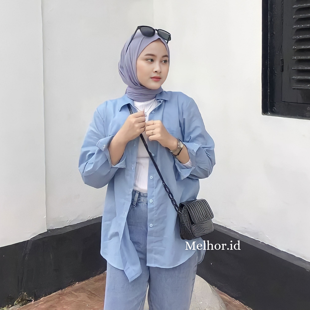 Jual Olivia Linen Shirt Kemeja Linen Oversize Wanita Premium Quality Pocket | Shopee Indonesia