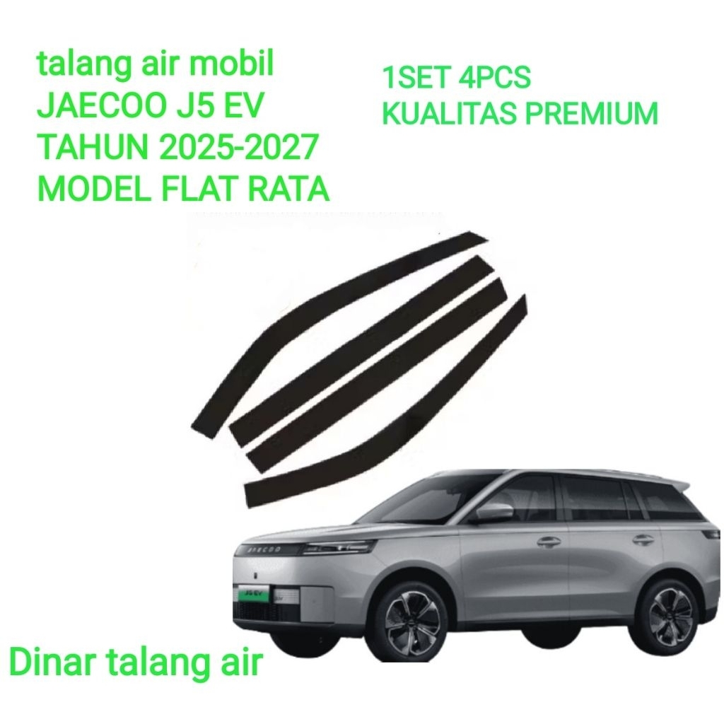 Jual talang air mobil JAECOO J5 EV TAHUN 2025-2027 MODEL FLAT RATA KUALITAS PREMIUM | Shopee Indonesia