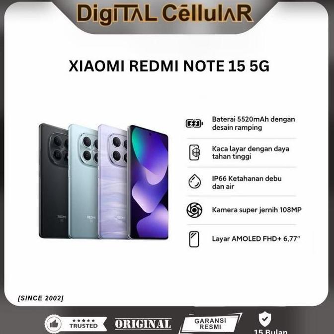 (SPECIAL CREATOR) Xiaomi Redmi Note 15 5G GARANSI RESMI