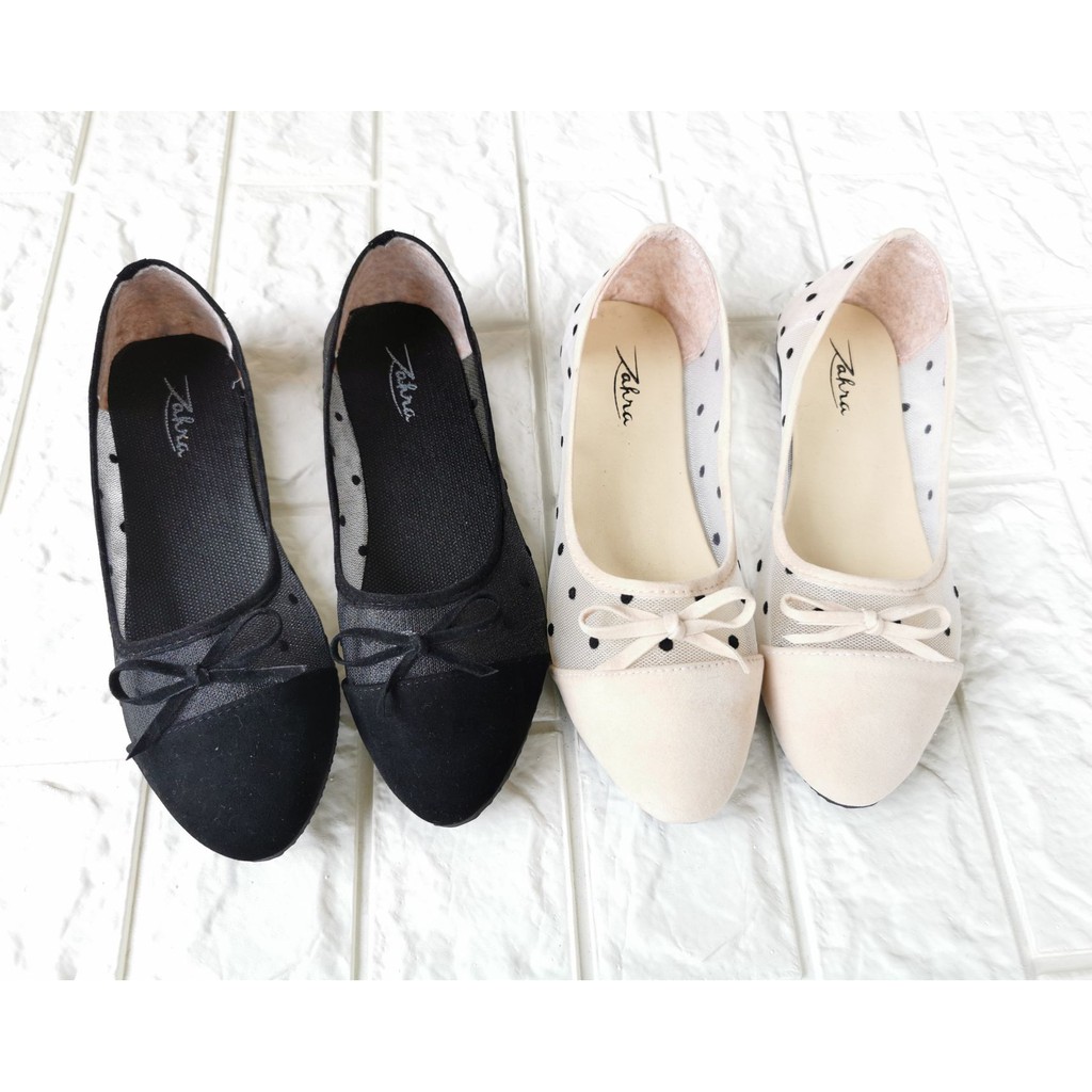 Jual Arlaine- FLOW sepatu flat shoes wanita / sepatu brukat / sepatu flat / flatshoes pita | Shopee Indonesia