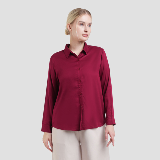 Jual Connexion Rayon Twill Kemeja Lengan Panjang Wanita 123057773 | Shopee Indonesia