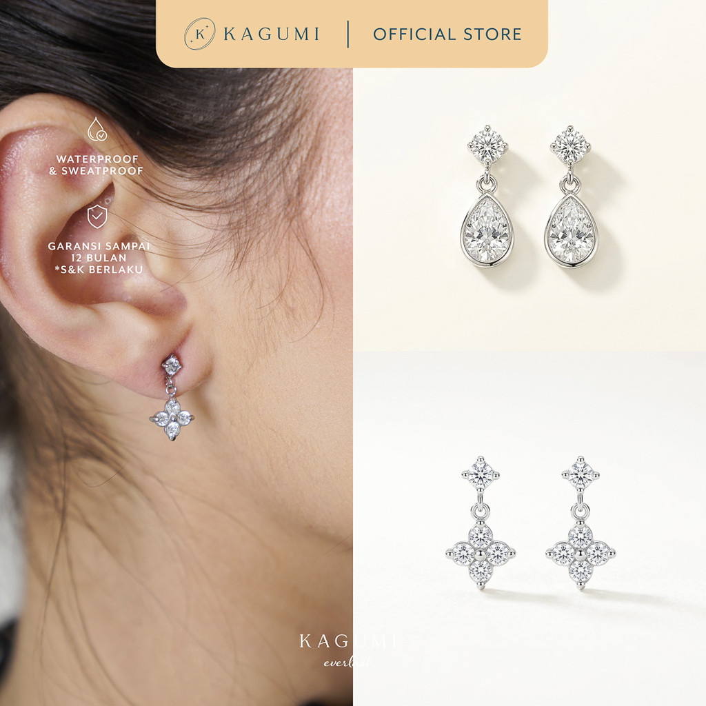 Jual KAGUMI Everlast - Estelle Earrings | Anting Tusuk Mewah Titanium Wanita | Shopee Indonesia