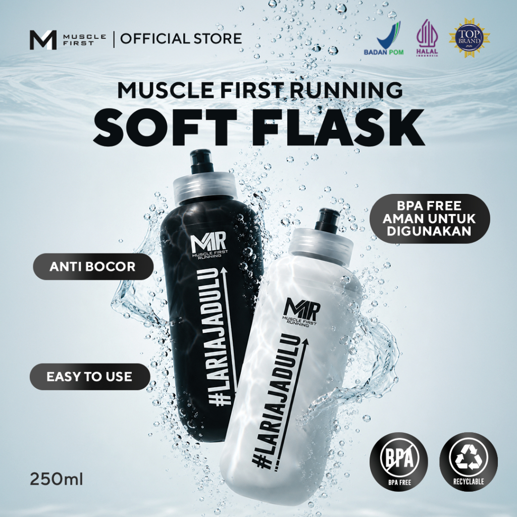 Jual MUSCLE FIRST Soft Flask 250ml - Botol Minum Lari BPA Free | Shopee Indonesia
