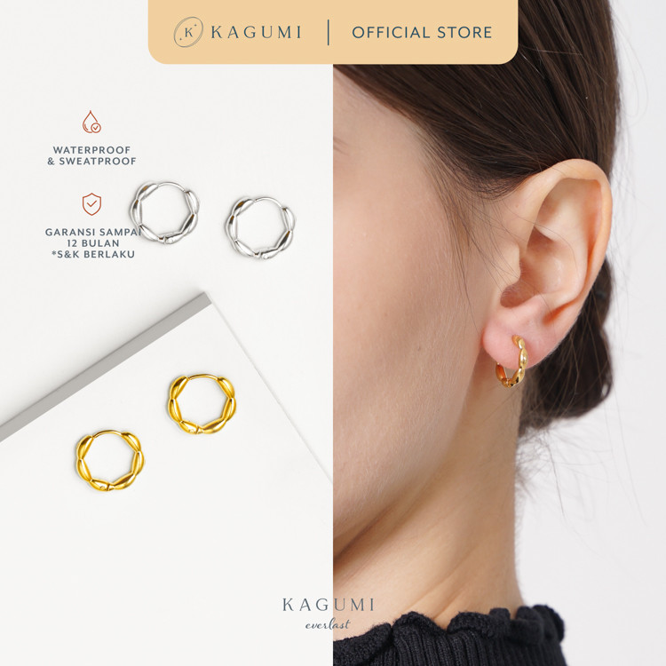 Jual KAGUMI Everlast - Liz Hoops | Anting Hoop Simple Titanium Wanita | Shopee Indonesia