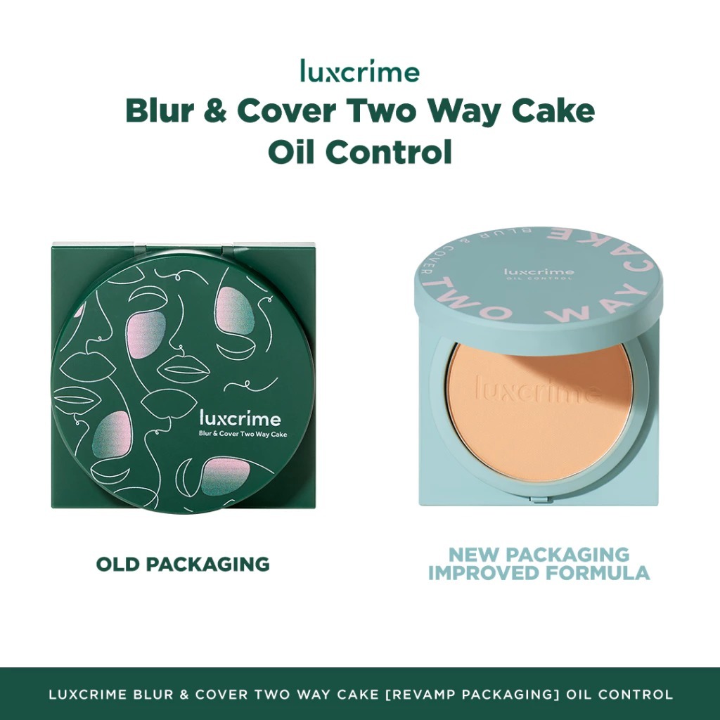 [JVI] LUXCRIME - OIL Control Luxcrime Blur & Cover Two Way Cake